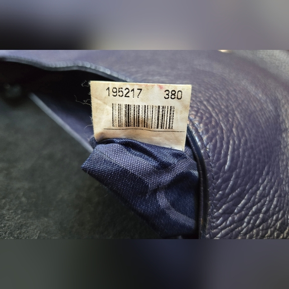 Furla Blue Leather And Suede Shoulder/Cossbody Bag With Dust Bag In EUC - Picture 15 of 16